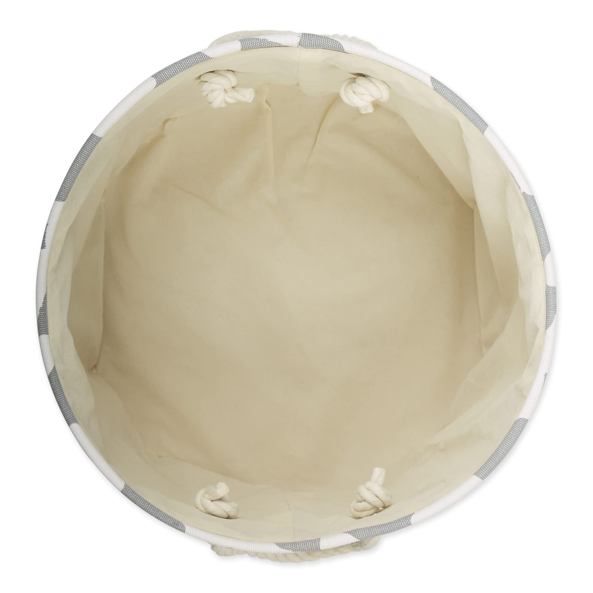 POLYESTER PET BIN CATS MEOW GRAY ROUND MEDIUM 12x15x15