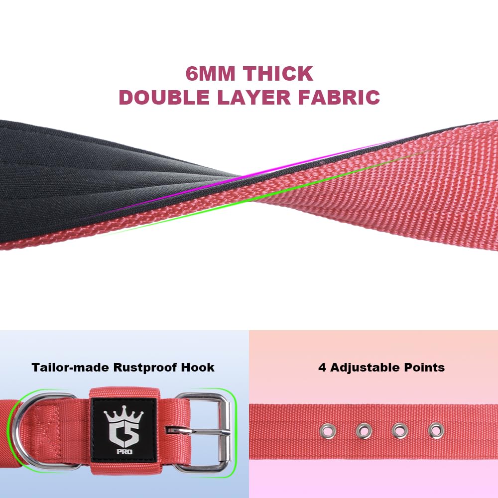 Tspro Tactical Dog Collar, 1.5 Inch Wide, Camo Green, Polyester, Heavy Duty Metal Buckle, Size S