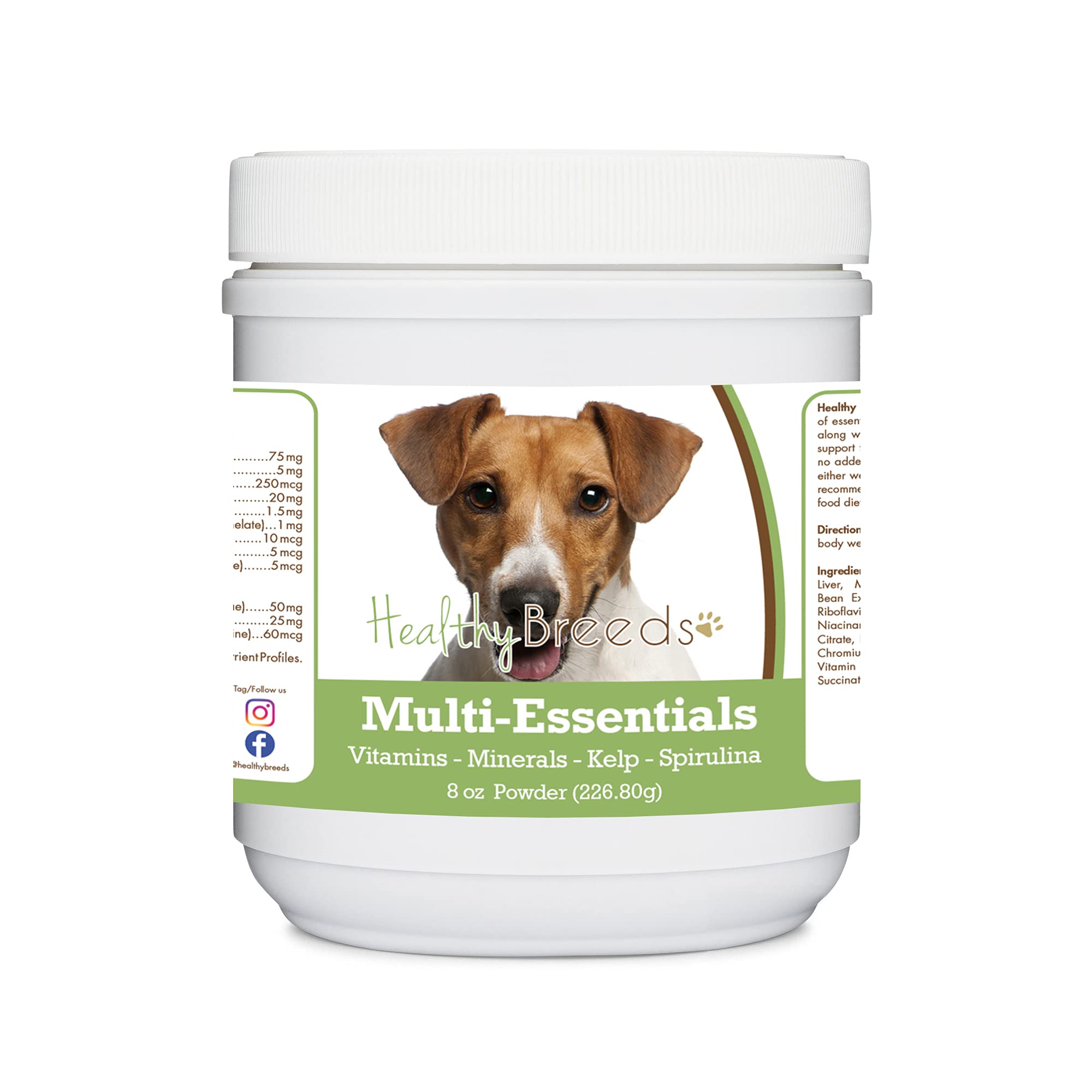 Healthy Breeds Jack Russell Terrier Multi-Essentials Powder for Dogs - an Ideal Supplement of Vitamins, Minerals & Antioxidants 