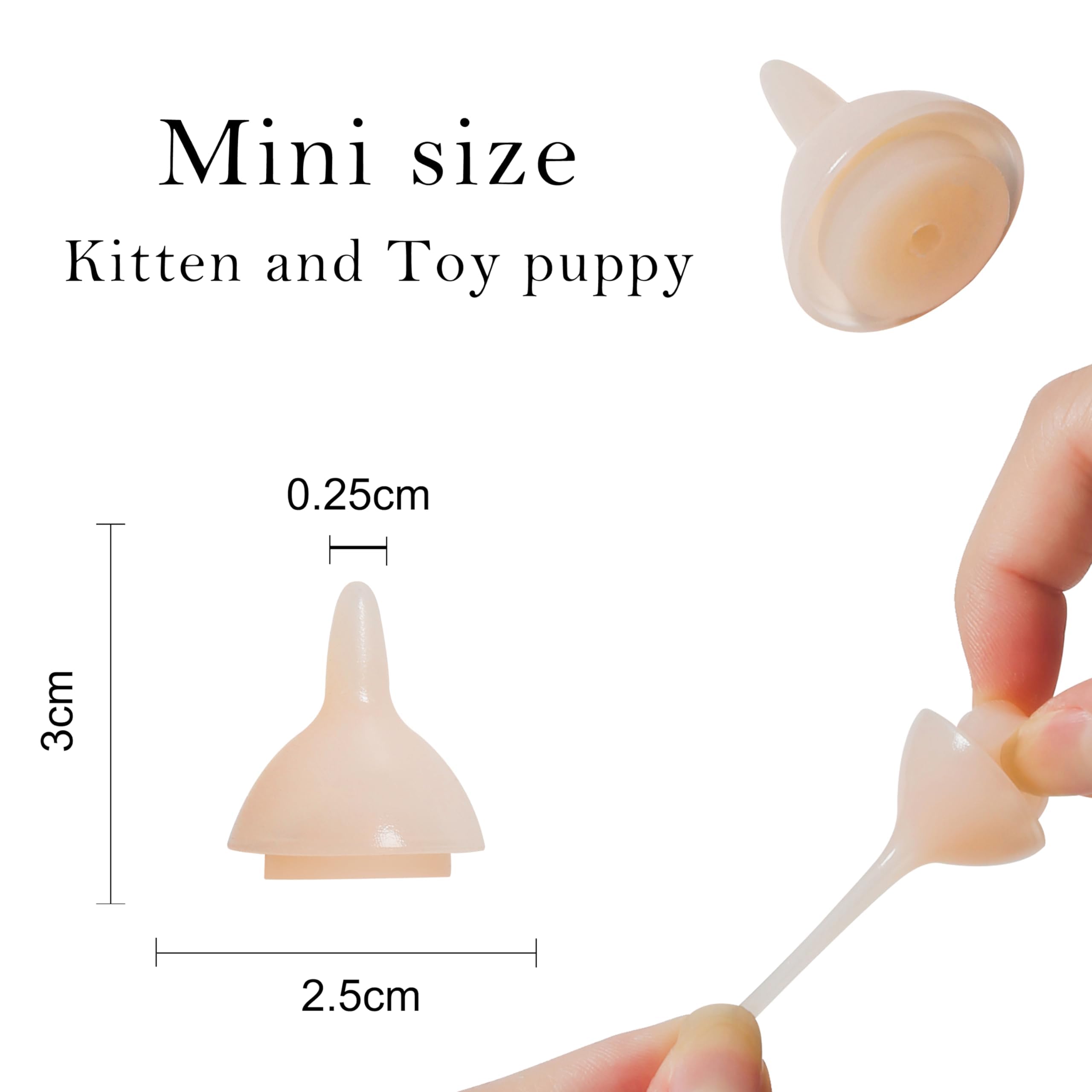 Doggiema Silicone Feeding Nipples And Syringes For Newborn Kittens, Puppies, Small Animals, Rabbits Dongdong Pet