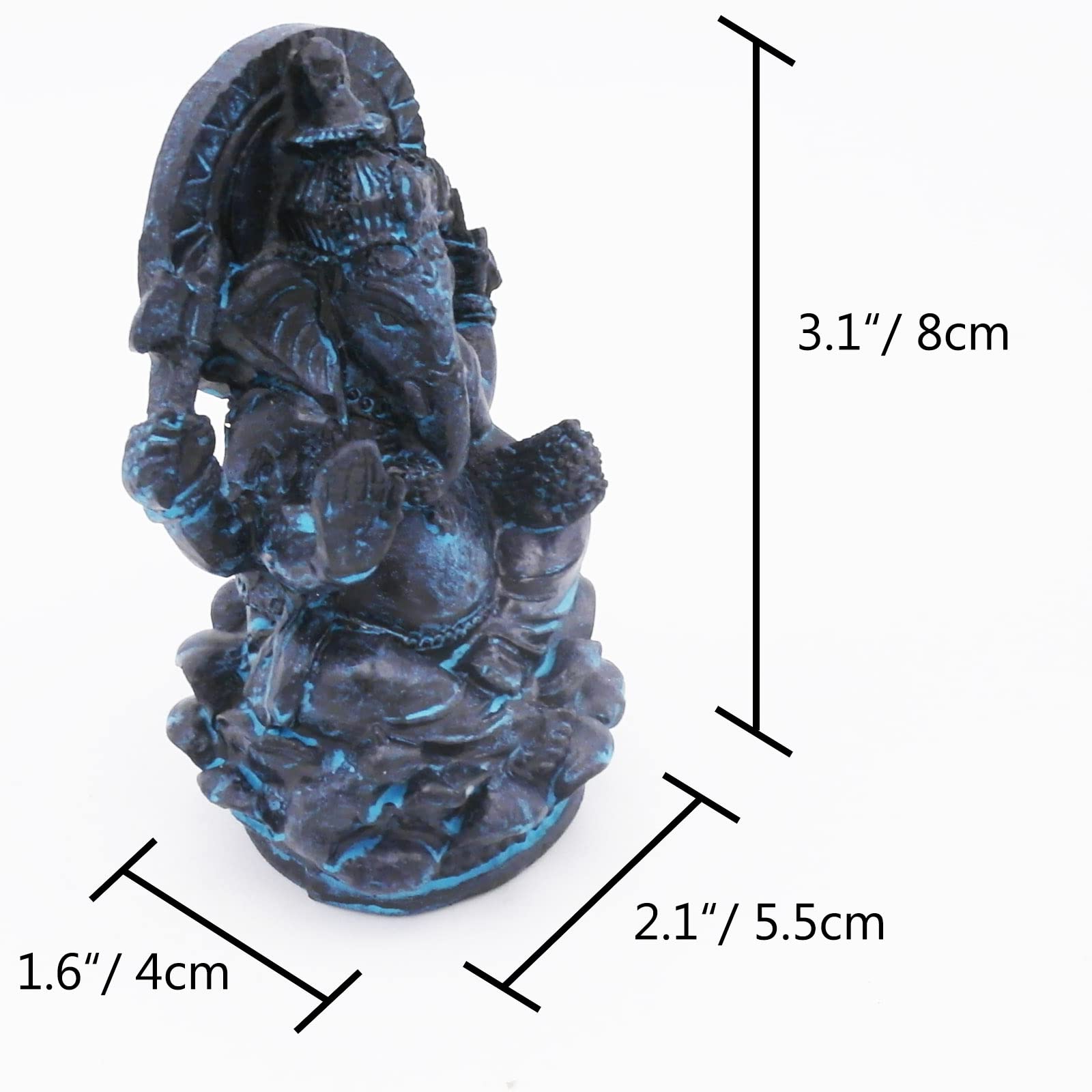 Kocris Casa Ganesh Elephant Fish Tank Decorations Aquarium D  cor Statue Reptile Turtle Lizard Spider Tanks Terrarium Thai Ganes