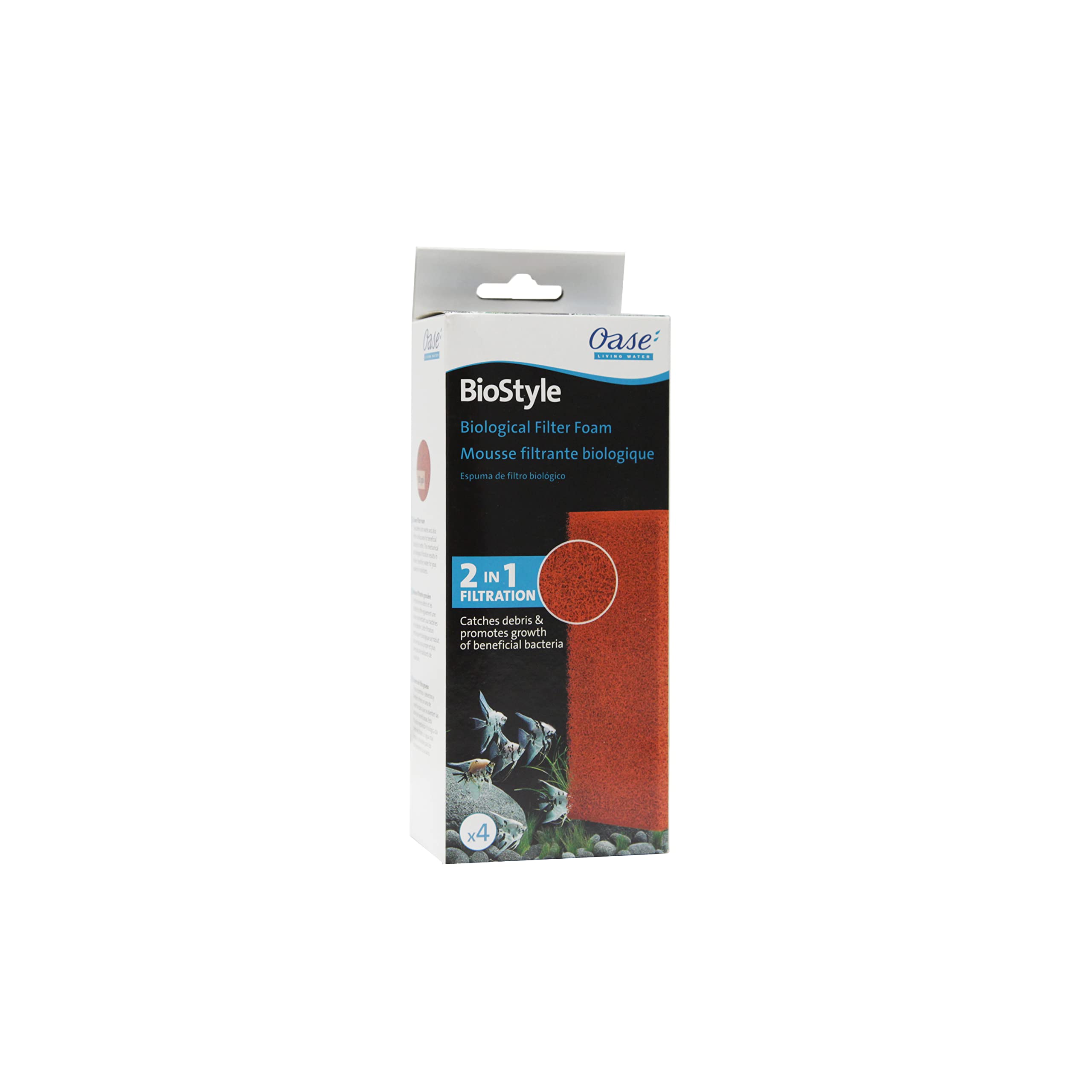 Oase Indoor Aquatics Biostyle Biological Filter Foam Set Of 4