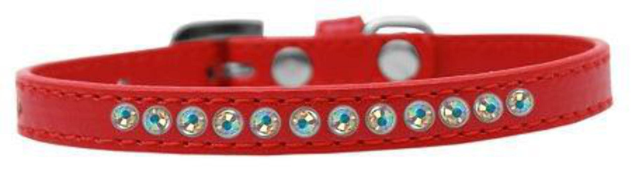 Dog, Puppy & Pet Fashion Collar, "Aurora Borealis Crystal Rimsets" Lavender 16