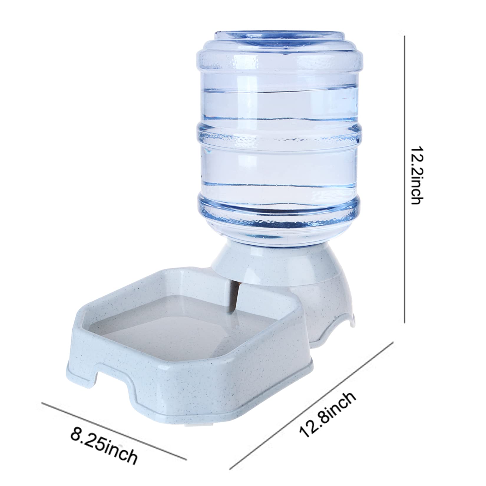 Pet Water Dispenser Station - 1 Gal Replenish Pet Waterer For Dog Cat Animal Automatic Gravity Water Drinking Fountain Bottle Bowl Dish Stand