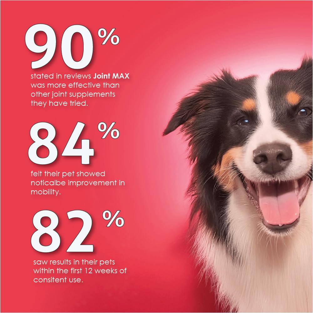 Joint MAX TS Joint Supplement Vet Formulated Pain & Inflammation Relief Treats Hip Dysplasia & Arthritis.Glucosamine, Chondroiti