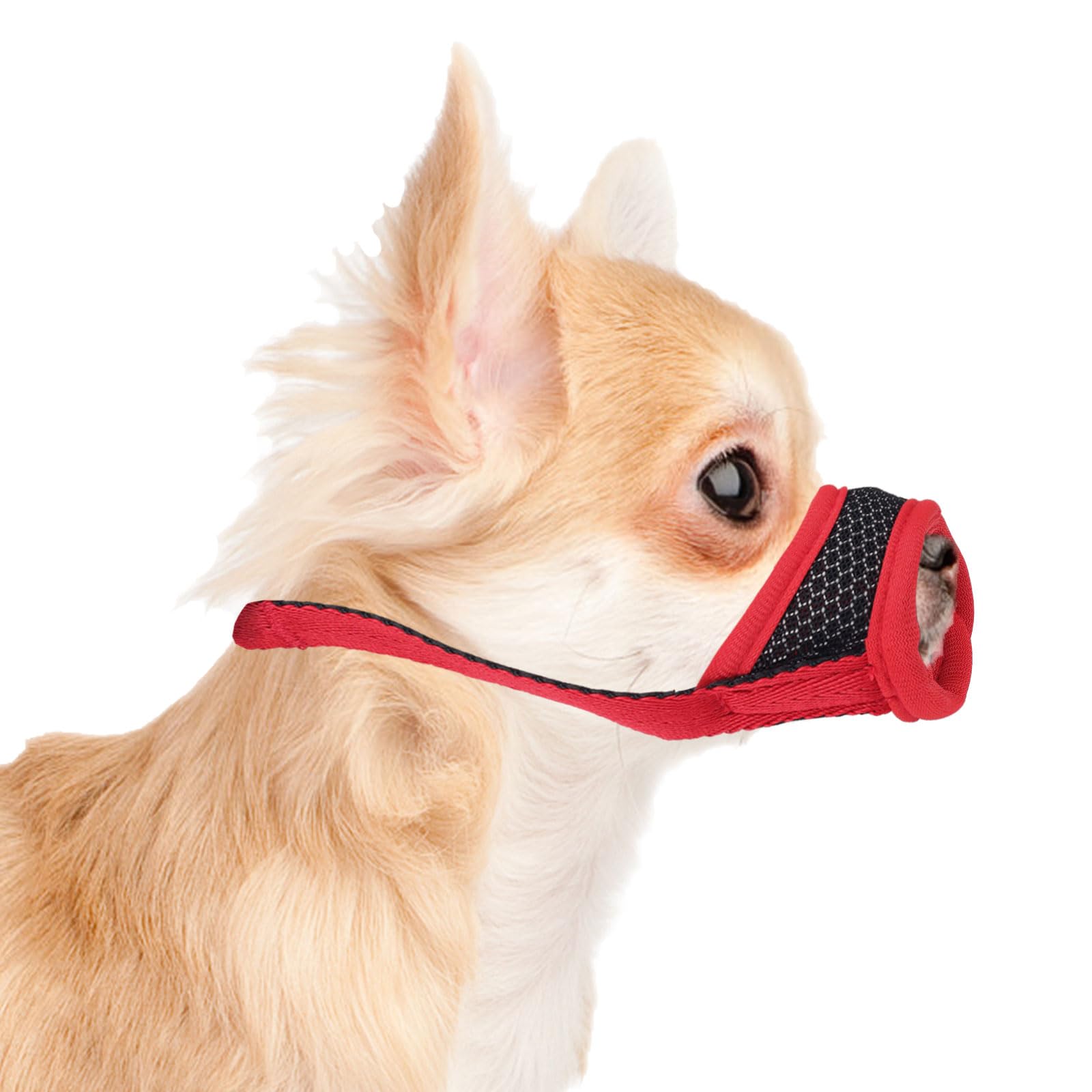 Adjustable Dog Muzzle Breathable Mesh Muzzles For Small Medium Large Dogs Soft Nylon Dog Mouth Guard Pet Safe Anti Biting Dog Mu
