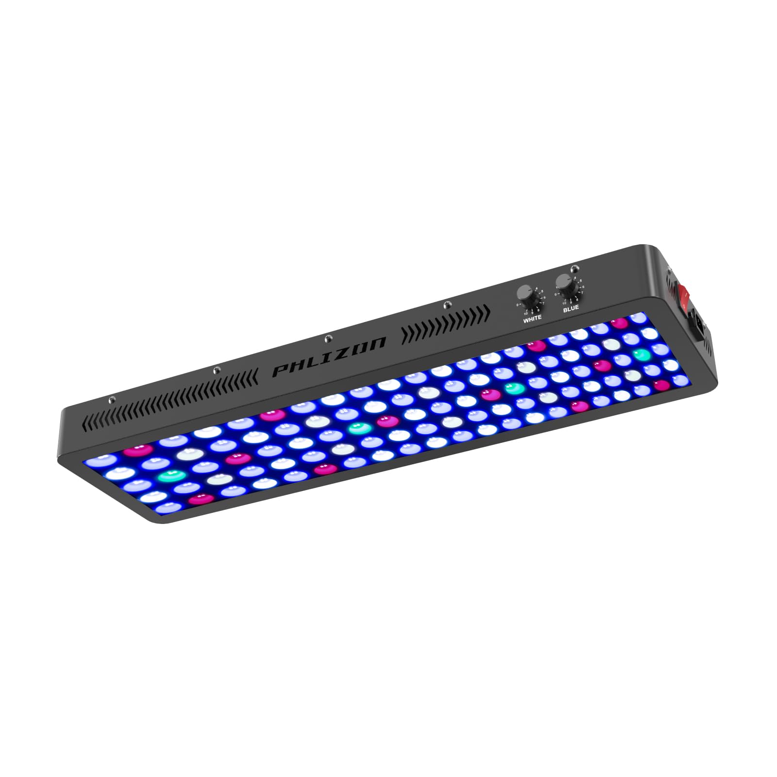 Phlizon 300W Dimmable Full Spectrum Aquarium LED Light Fish Tank Light with Daisy Chain Function for Saltwater Freshwater Coral 