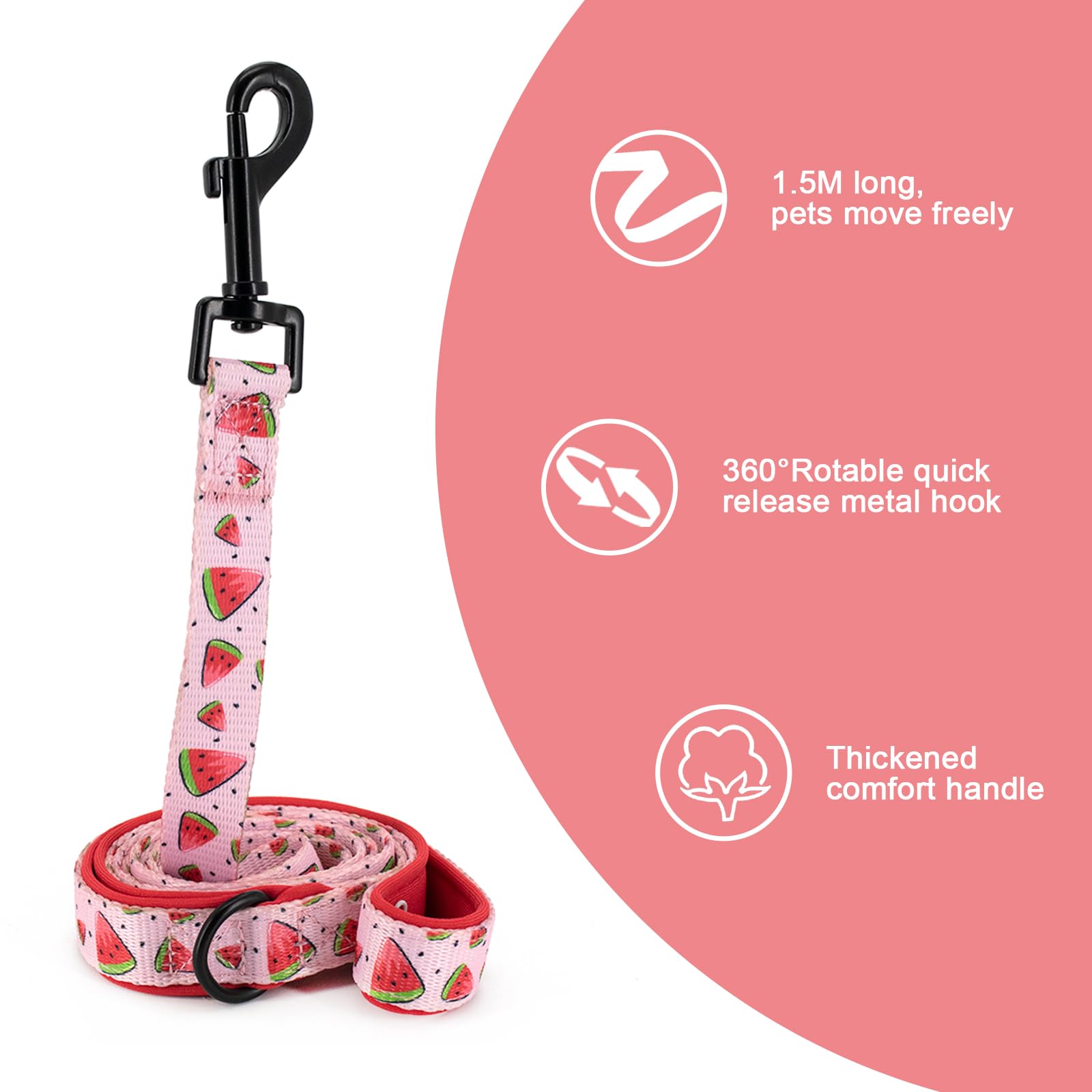 Coowone Dog Harness And Leash Set, Adjustable Puppy Harness And Soft Padded Dog Vest Harness For Small Medium Large Dogs