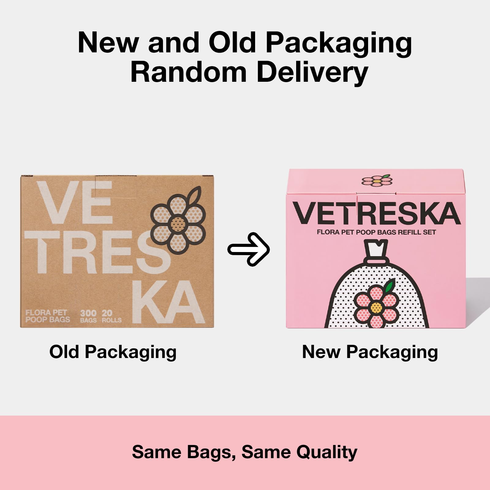 Vetreska Dog Poop Bags Lavender Scented Pet Waste Bags Leak Proof & Extra Thick Waste Bags For Dog Walking And Cat Litter 300 Co