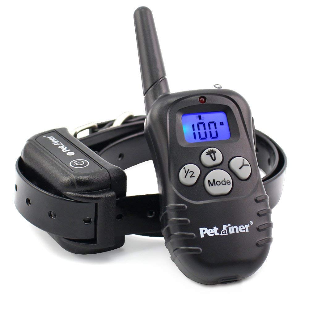 Petrainer Upgraded Model Rechargeable & Waterproof Remote Dog Training Collar 330 Yd Electric Dog Bark Collar With Beep/Vibratio