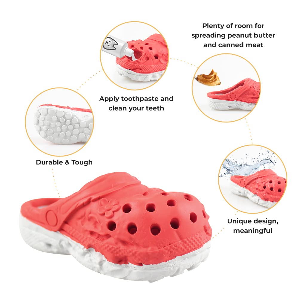 MONDOTOY Dog Chew Toys,Tough Dog Toys for Aggressive Chewers,Durable Rubber Puppy Toy, Interactive Puppy Toys Aggressive Chewers