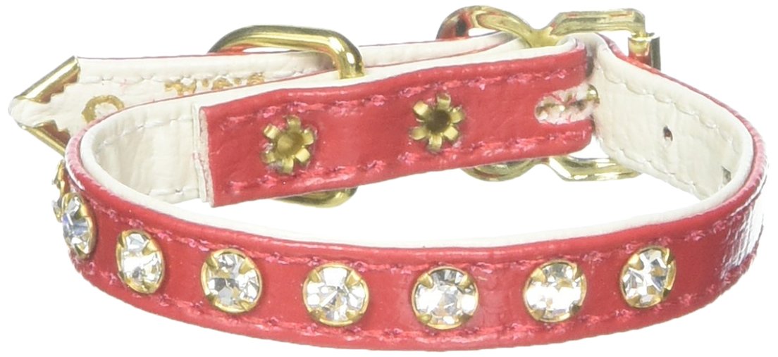 Dog, Puppy & Pet Collar, 10 Clear Crystal Jewelry Set Red 8