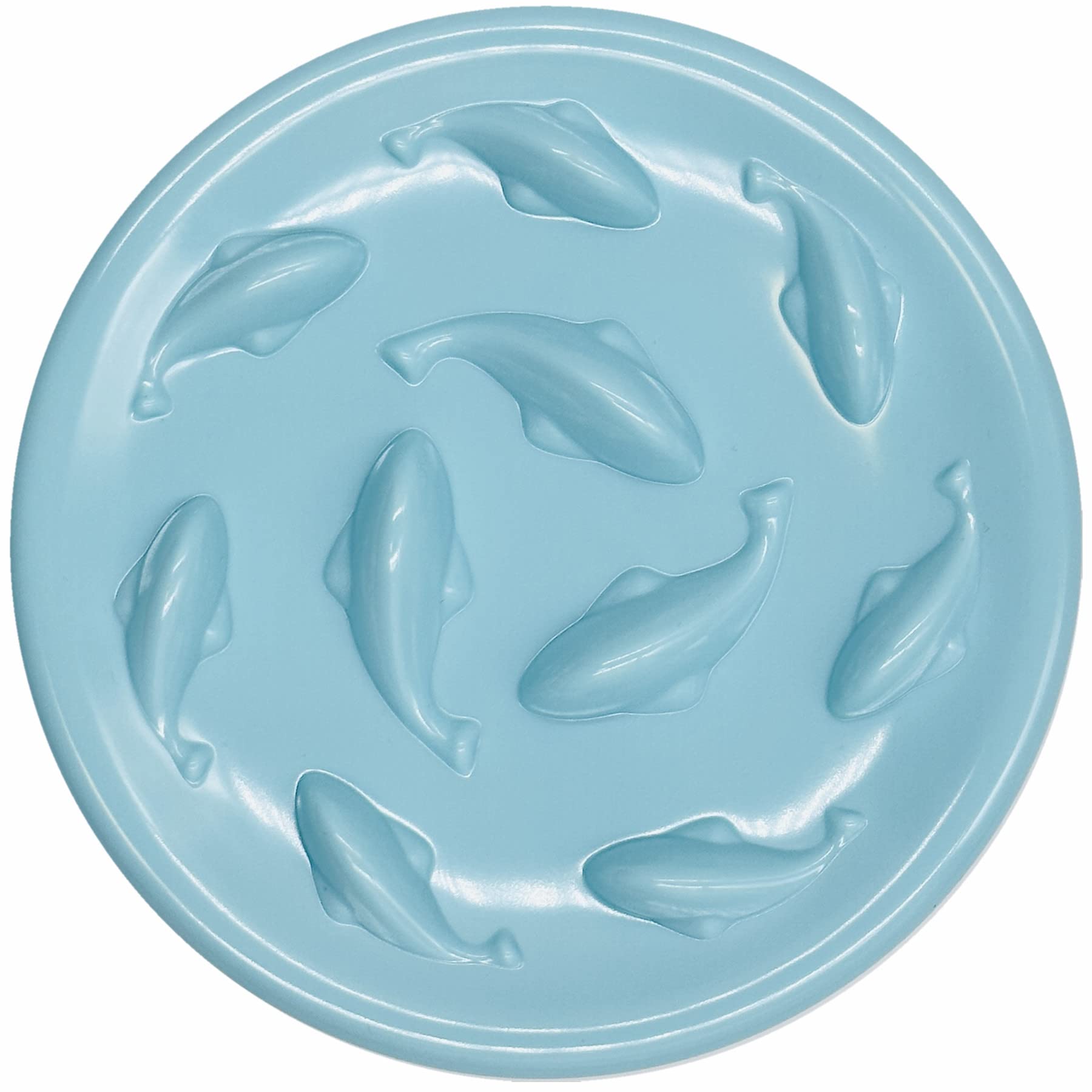 Slow Feeder Bowl For Cats And Small Dogs,Cilkus Fish Pool Design, Fun Interactive Bloat Stop Puzzle Feeder Bowl Healthy Eating D