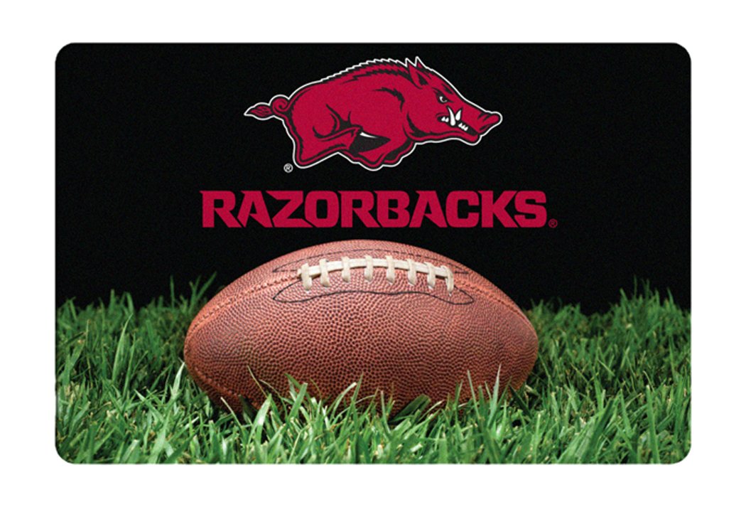 Gamewear Ncaa Arkansas Razorbacks Classic Football Pet Bowl Large Mat, One Size, Brown