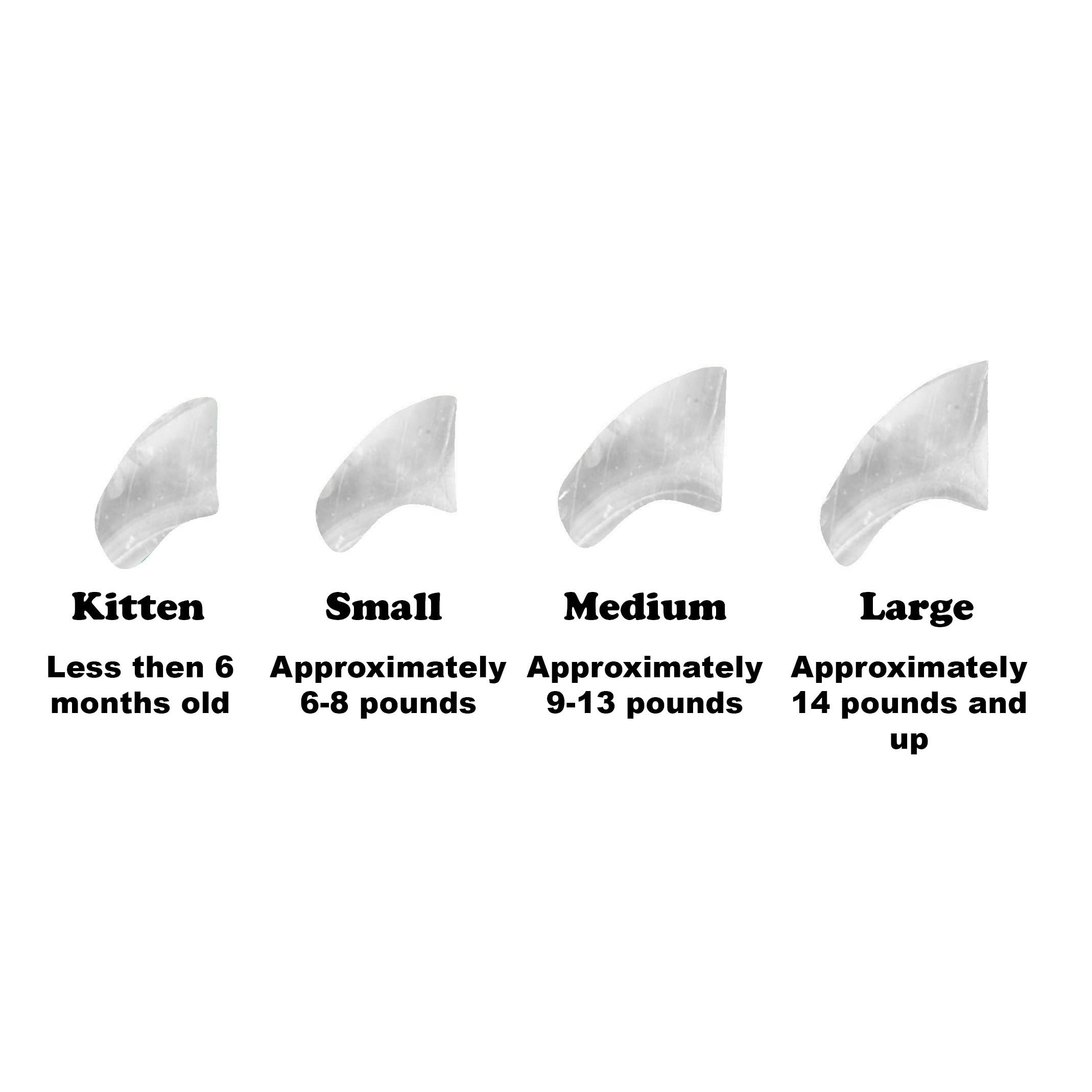 Purrdy Paws Soft Nail Caps 60 Packs For Cats - Clear Small