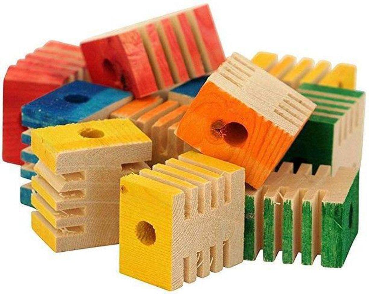 ILPEOD 715 Small Parrot Toys - 12 pcs, Plastic, ARW1*/61 Color, 1 x 1.5 x 1.5 Inches