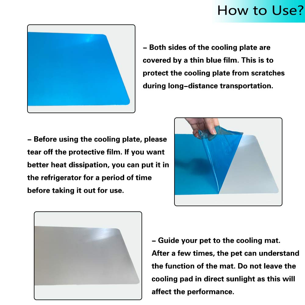 Pesandy Rabbit Cooling Pad, Hamster Cooling Mat For Rabbit Bunny Hamster Guinea Pig & Other Small Pets Stay Cool -Pet Cool Plate Ice Bed