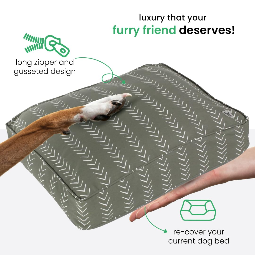 Molly Mutt Huge Dog Bed Cover - Forever Young Print - Measures 36   X45   X5   - 100% Cotton - Durable - Breathable - Sustainabl