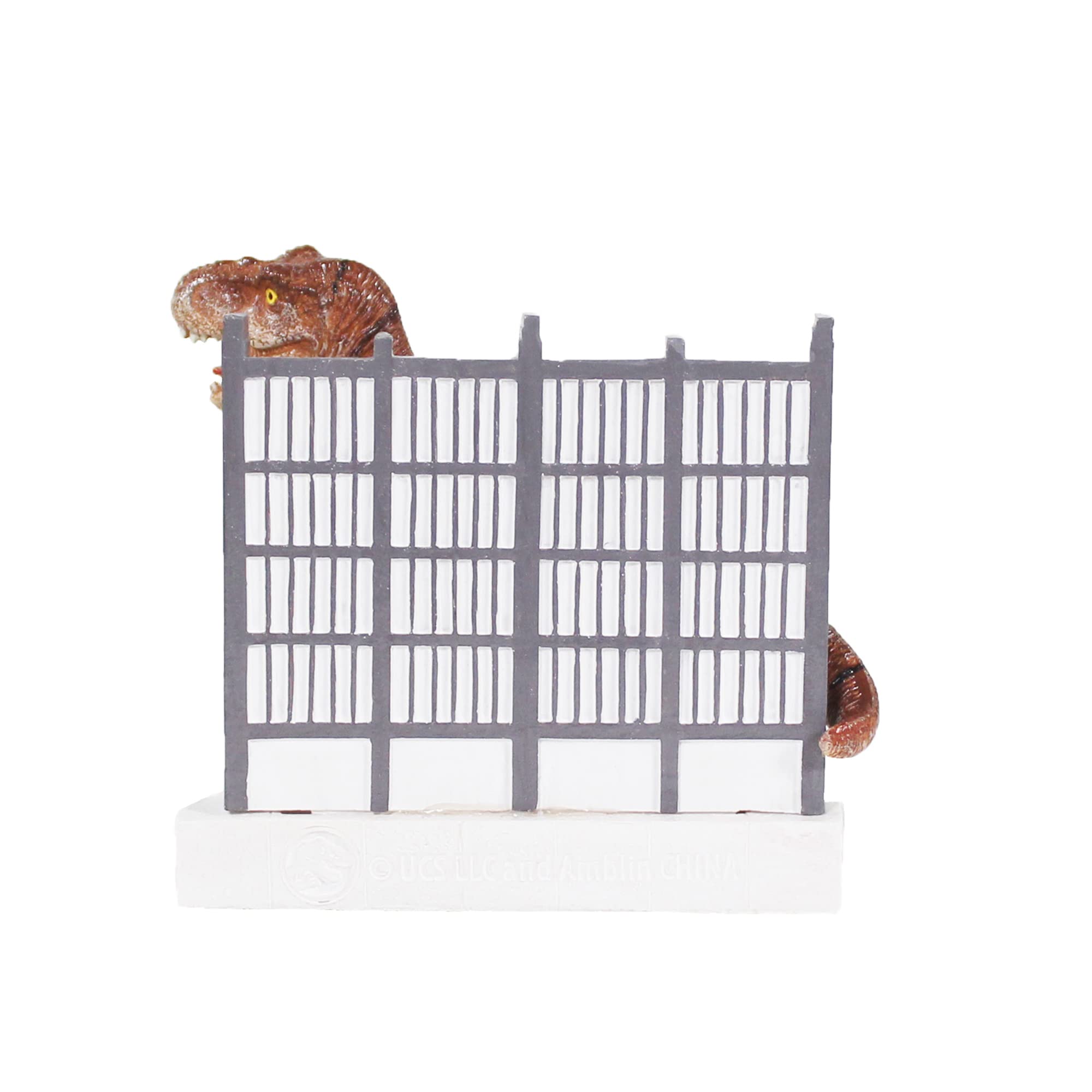 Penn-Plax Jurassic Park Officially Licensed Aquarium Decoration – T-Rex Escaping From Paddock – Safe For Freshwater And Saltwater Fish Tanks – Small