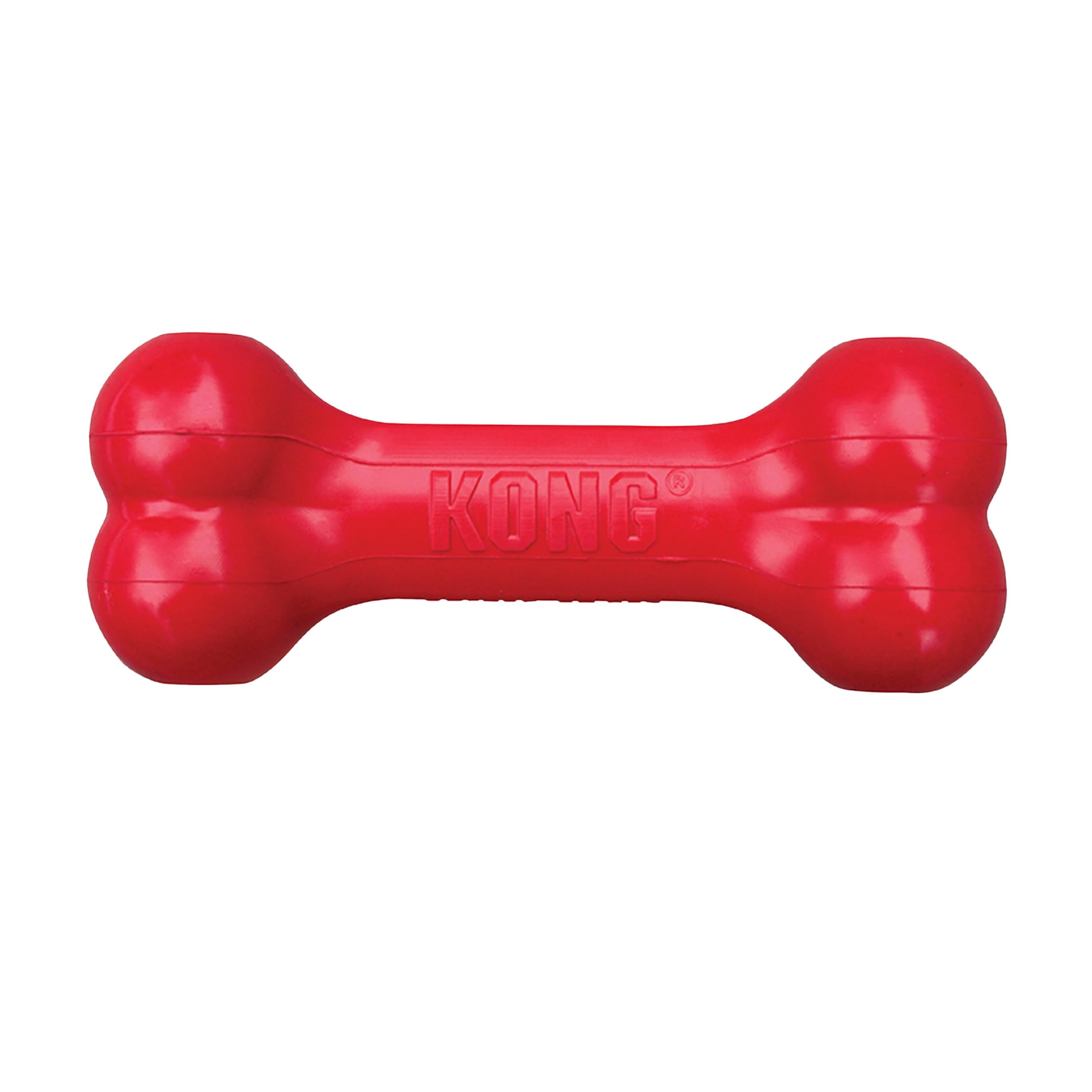Kong Goodie Bone - Classic Durable Natural Rubber Dog Bone, Supports Mental Engagement - Treat Dispensing - Red - For Small Dogs