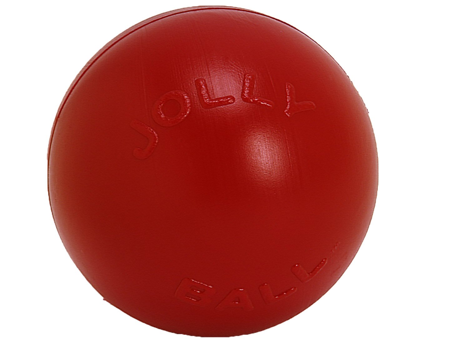 Jolly Pets Push-N-Play Ball Dog Toy, 6 Inches/Medium, Red (306 Rd)