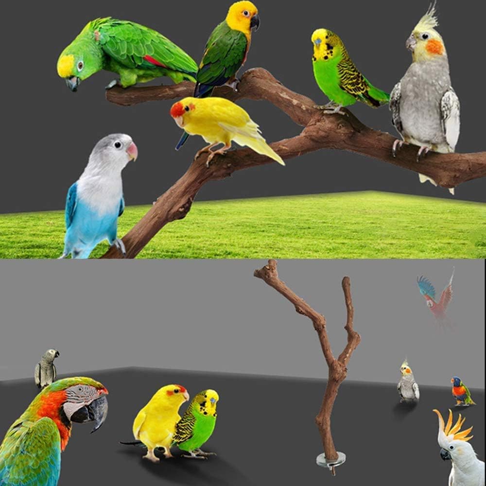 2Pcs Bird Perch Toys, Cage Accessories, Made By Natural Wild Grape Vine Wood, Perches For Parakeets Cockatiel