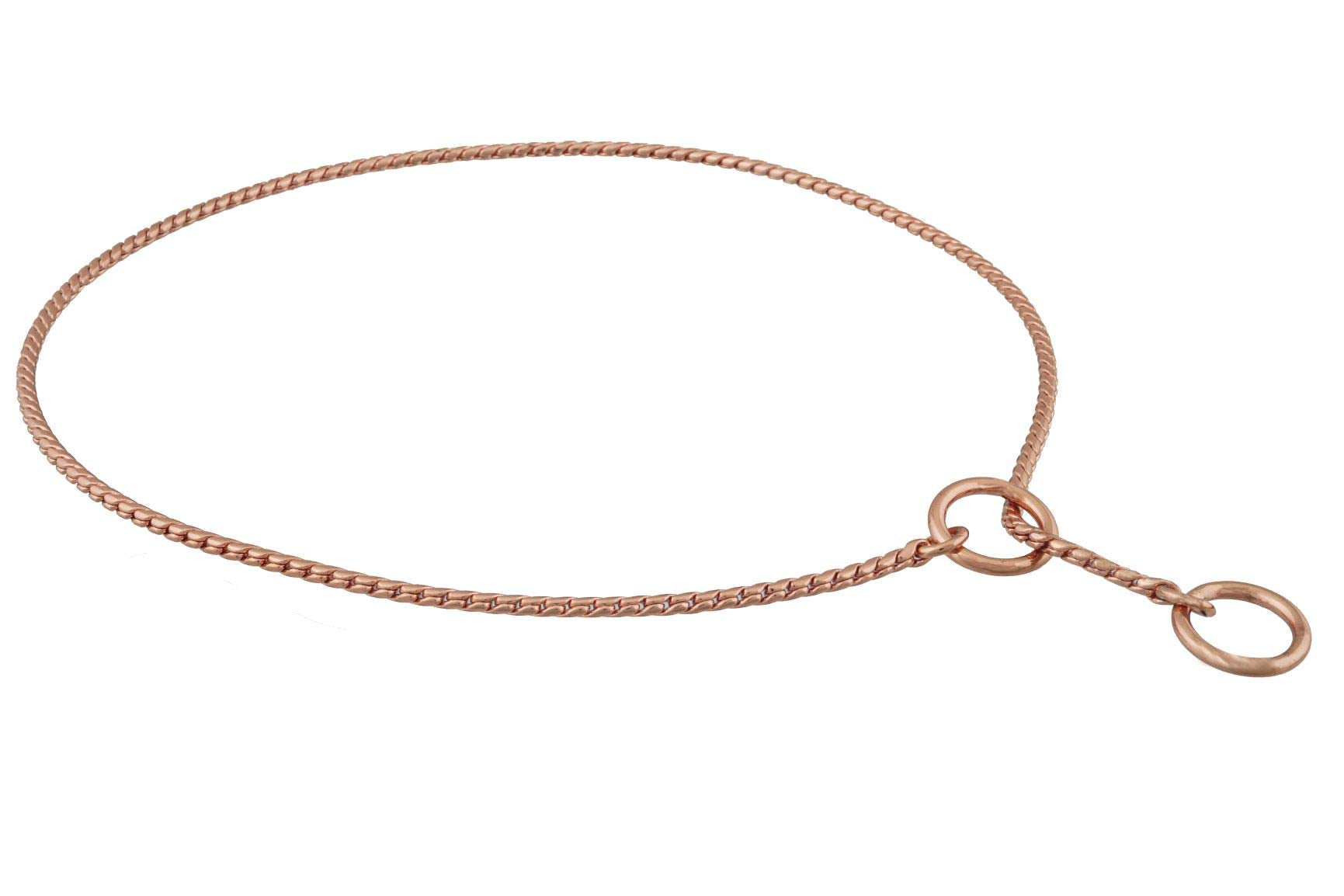 Alvalley Metal Chain Dog Show Collar - Fine Brass Snake Chain Collar - Adjustable For Toy, Small, Medium, Large, And Extra Large