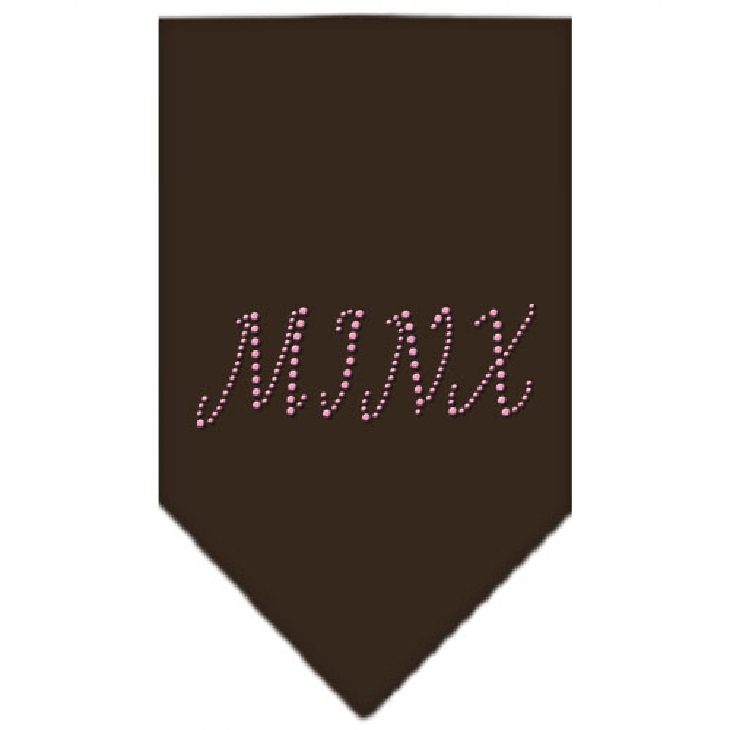 Pet and Dog Bandana Rhinestone, "Minx" Cocoa Small