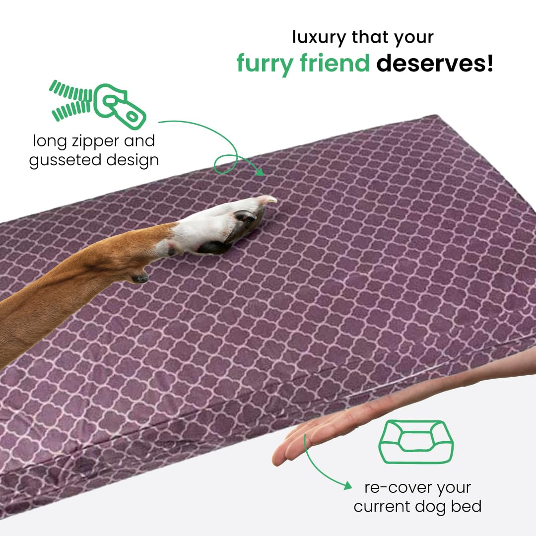 Molly Mutt Large Crib Mattress Cover - Royals Print - Measures 27   X52   X5   - 100% Cotton - Durable - Breathable - Sustainabl