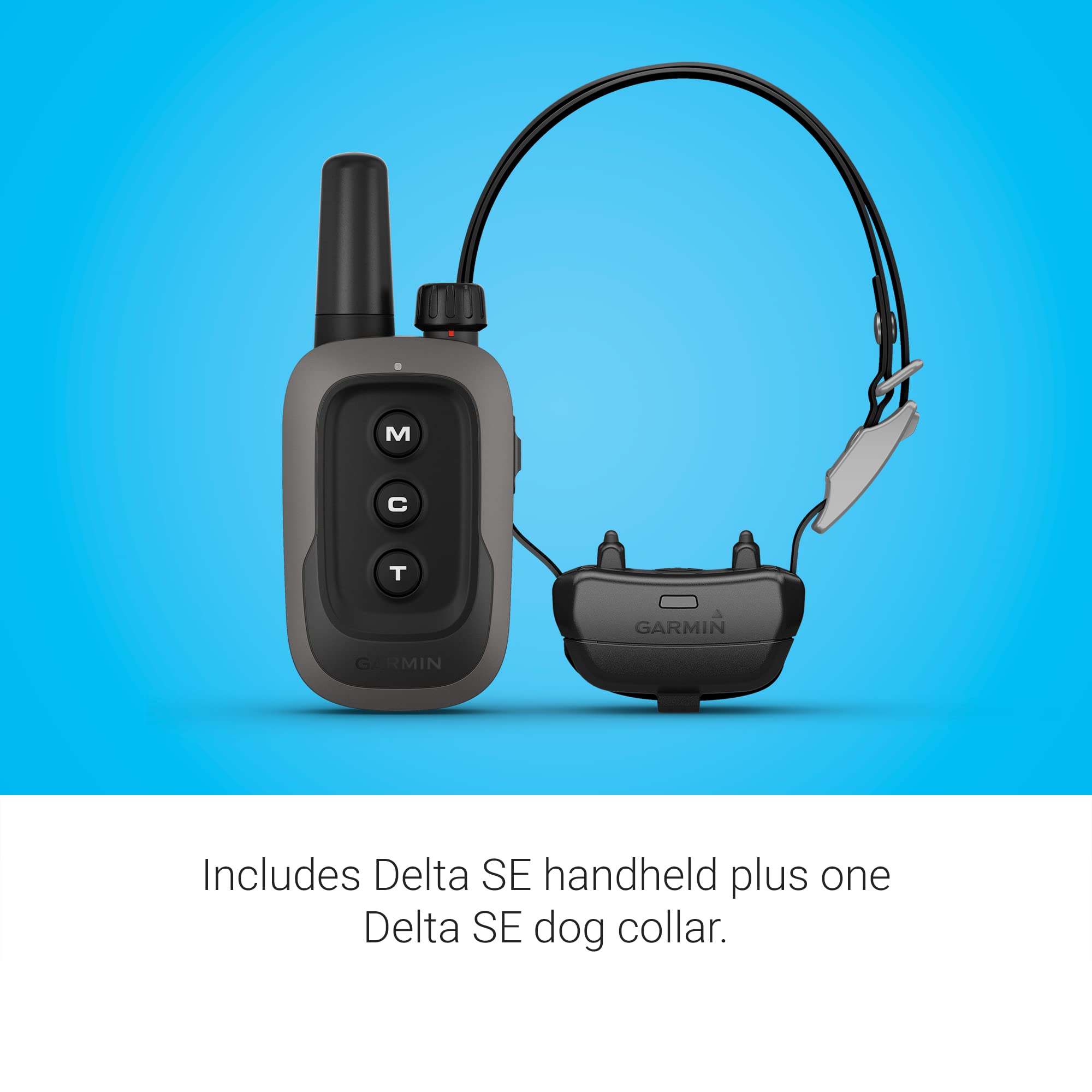 Garmin Delta® SE Bundle - Handheld Dog Training System, Train 2 Dogs, Water Resistant, Black