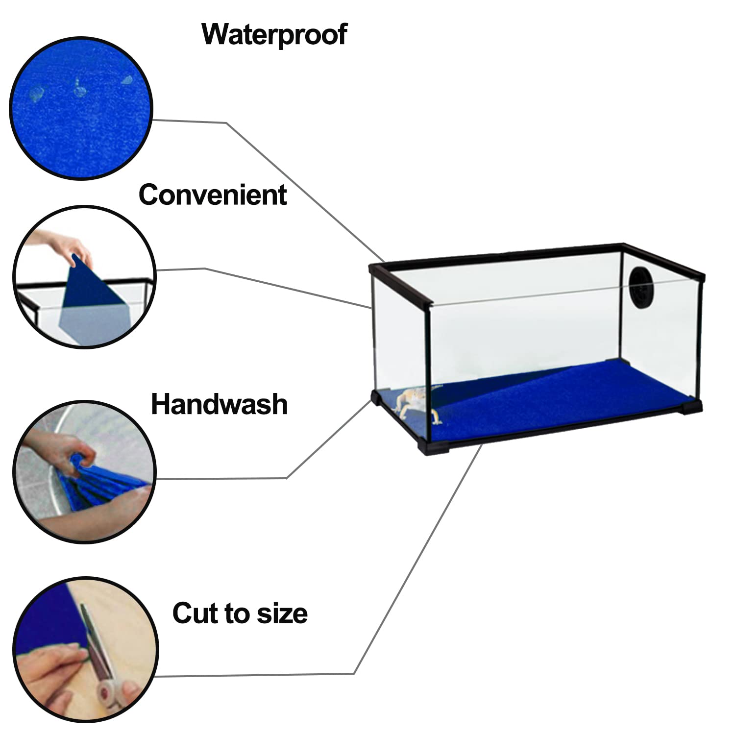 Mechpia 47'' X 24'' Large Reptile Carpet Terrarium Liner Bedding Reptile Substrate Mat Supplies For Bearded Dragon Snake Lizard