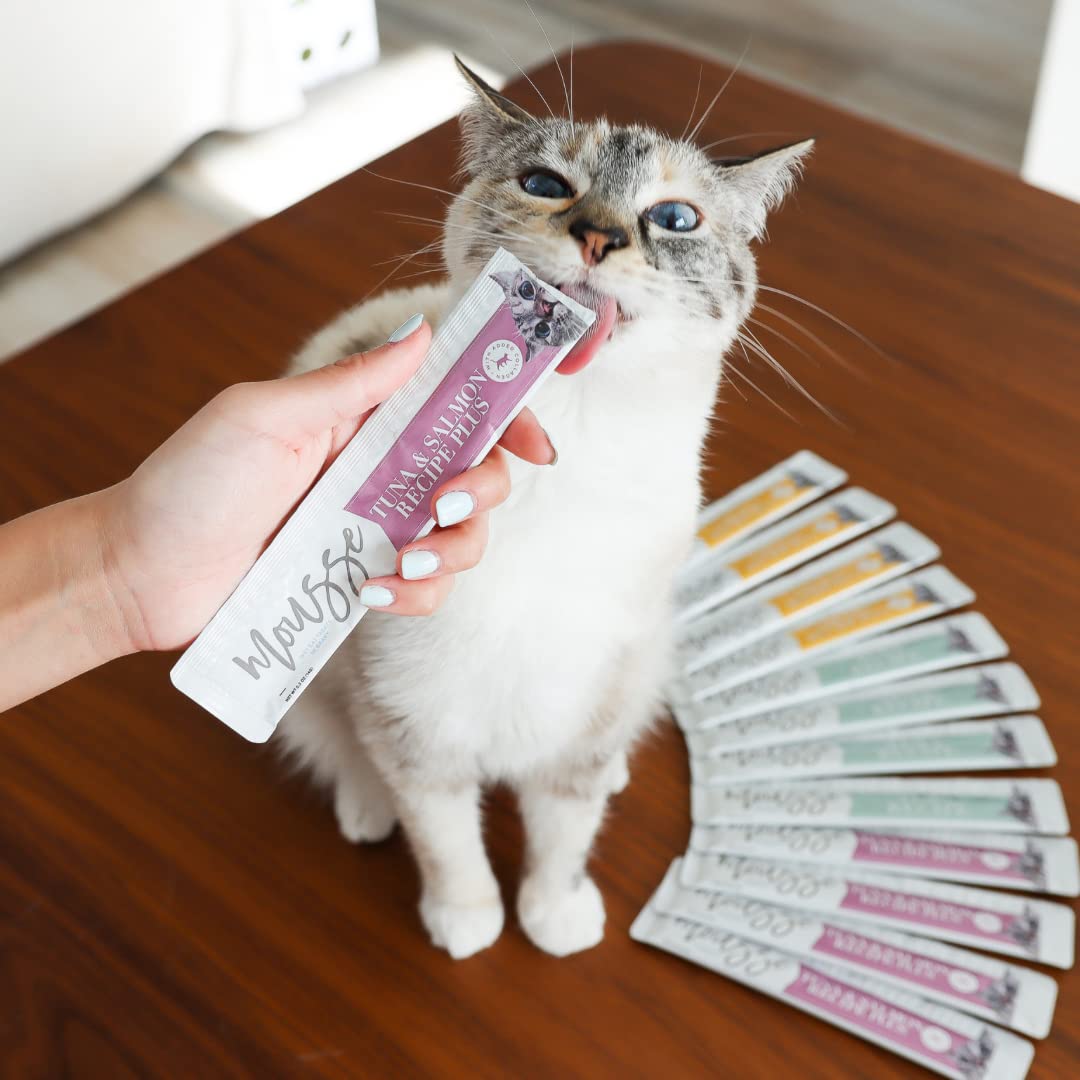 LOVE, NALA - Natural Lickable Cat Squeeze Up Treat,Topper - Variety Plus Pack Mousse - Wet Food Cat Puree - Grain Free, Non_GMO