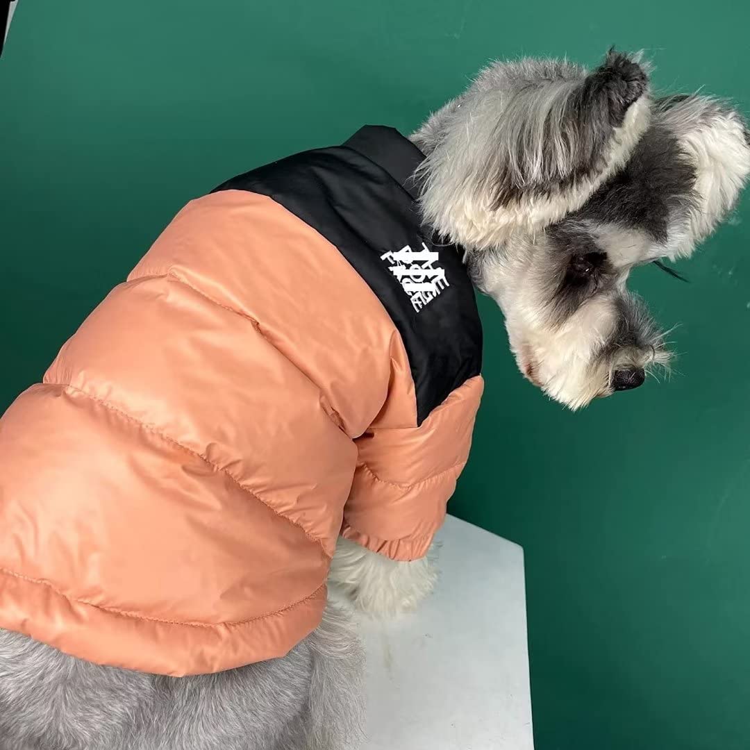 Dog Winter Coat Duck Down Jacket for Small Medium Dogs-Thicken Dog Coat Windbreaker Puppy Winter Clothes for Cold Weather Snowda