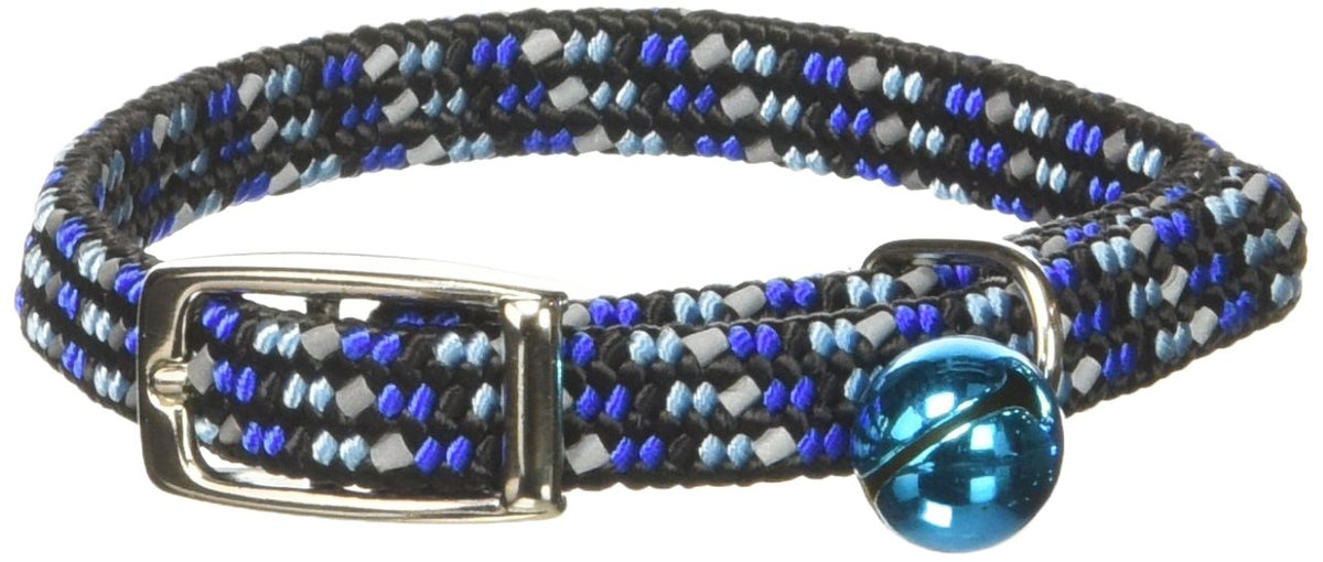 Coastal Pet Products Ccp7721Blu Li'L Pals Elasticized Reflective Adjustable Kitten Safety Collar With Bells, Blue