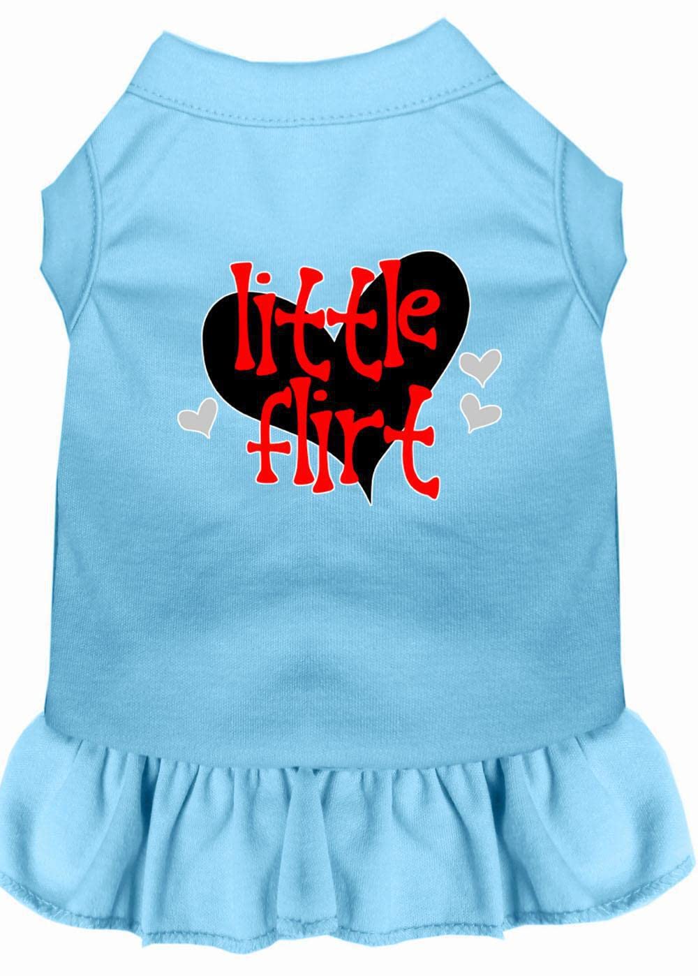 Dog Dress, Pet Dog & Cat Dress Screen Printed, &quot;Little Flirt&quot; Light Pink MD (6-10 lbs.)