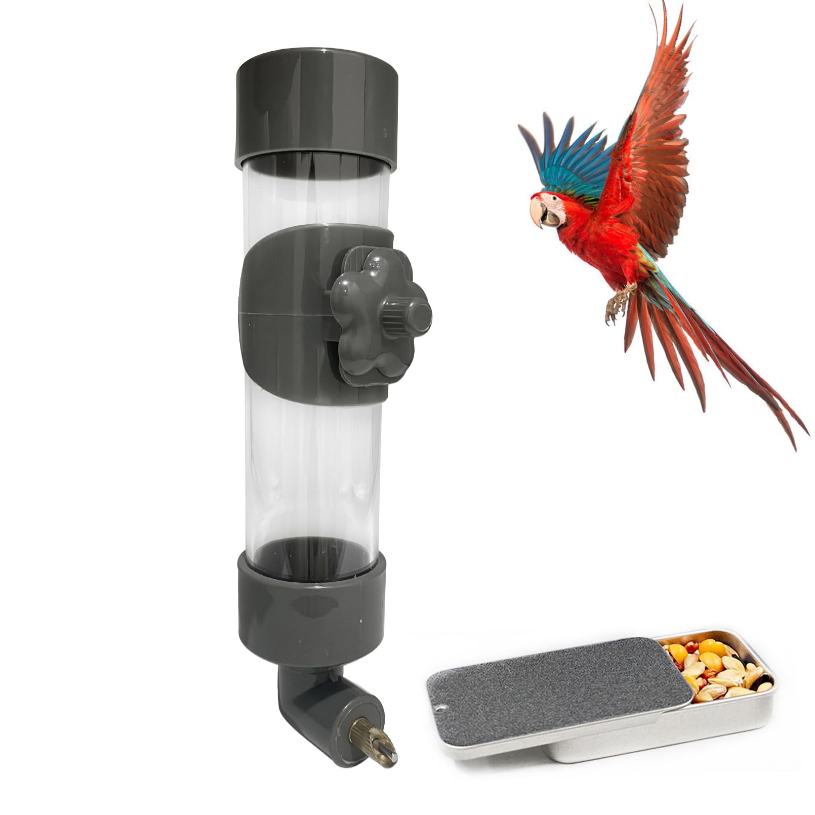 Niwaes Bird Drinker Waterer Parakeet Water Dispenser For Cage Bird Drinking Water Bottle Parrot Automatic Drinking Device For Bu
