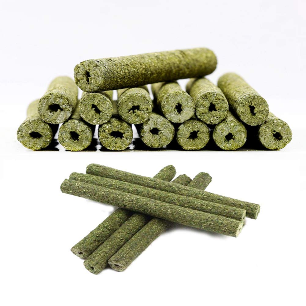 35Pcs Timothy Hay Sticks Chew Toys For Guinea Pig Chinchillas Rabbit Hamsters Squirrel And Other Small Animals