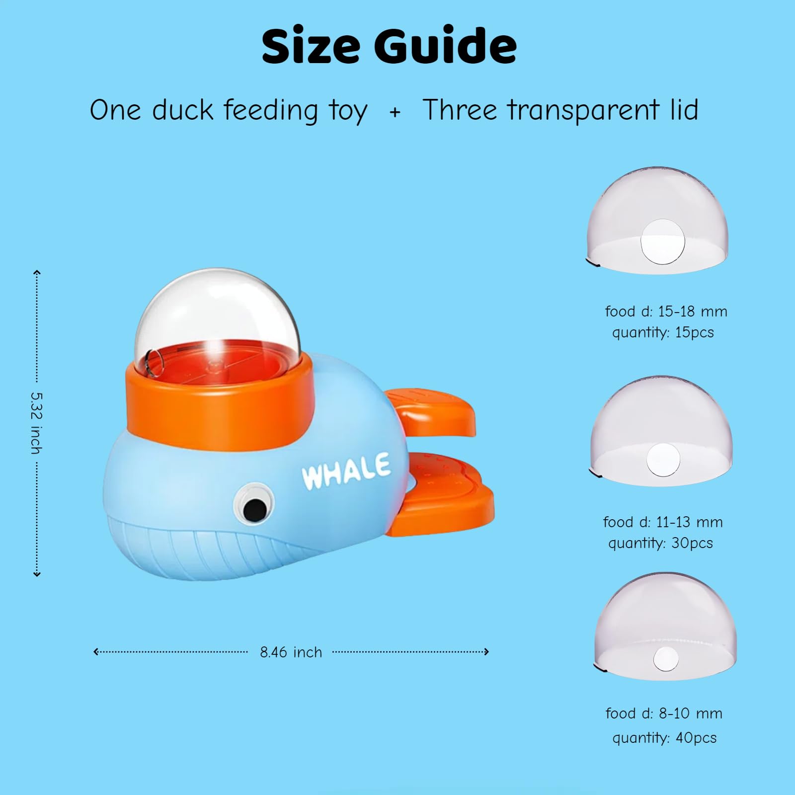 KPWIN Dog Treat Dispenser Toy, Cat Puzzle Feeder, Interactive Durable Yellow Duck-Shaped Puzzle Feeder for Dog Cat Treat Toy (Wh
