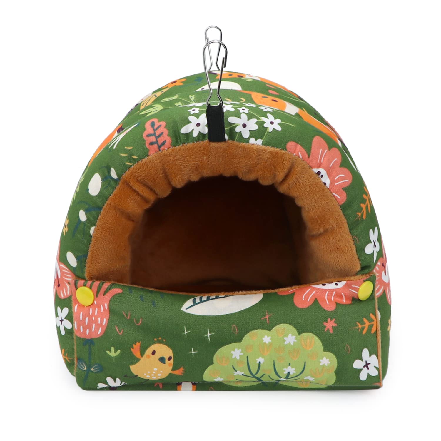 Wontee Bird Nest House Winter Warm Snuggle Hut Bird Bed Hanging Hammock for Parrots Budgies Parakeets Caique Senegal Cockatiels