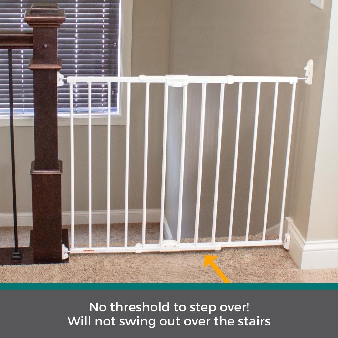 Mypet Clearpath Wide Staircase & Hallway Pet Gate With Hardware Mount. 31' Tall, 28.7'-47.9' Wide.