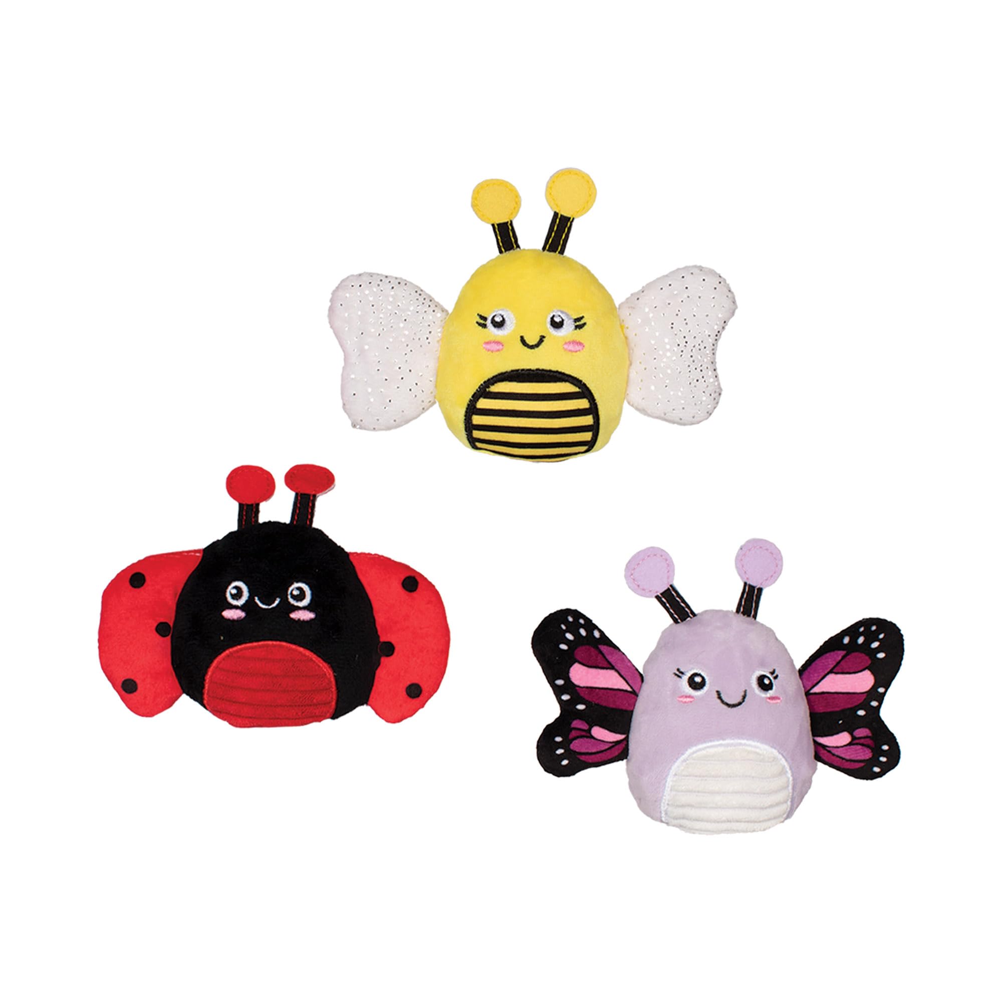 Fringe Studio Plush Dog Toy, 3 Pieces Set, WERE Super Fly, Pet Shop Collection (662168)