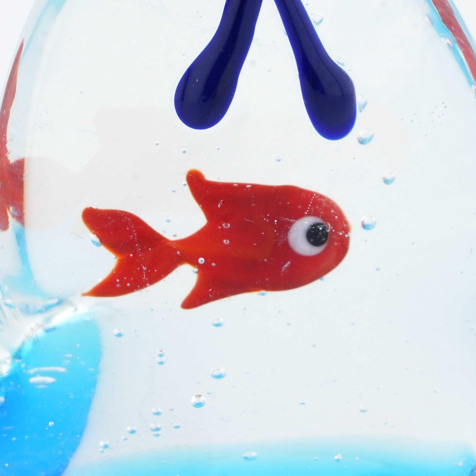 Glassofvenice Murano Glass Aquarium Bag With Tropical Fish