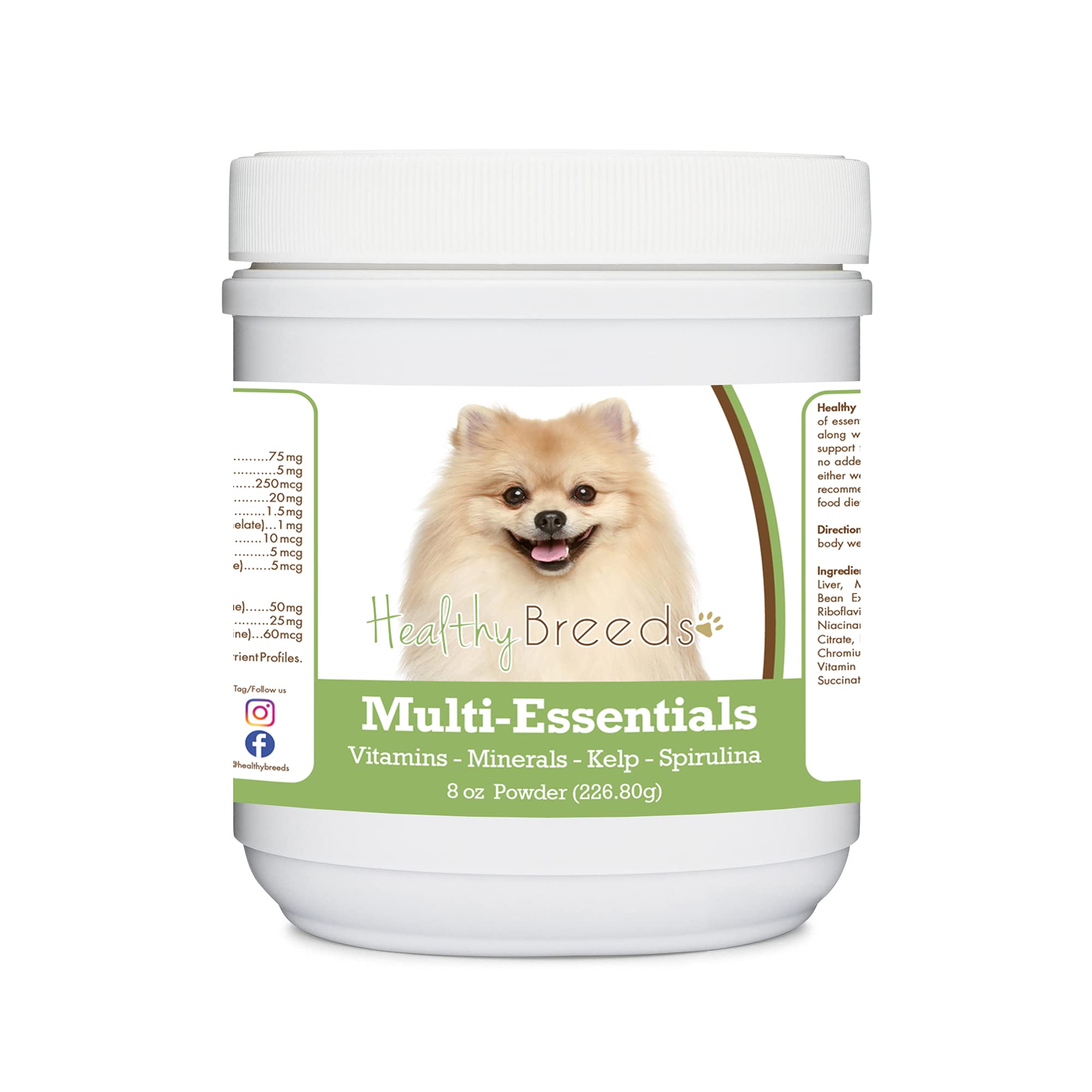 Healthy Breeds Pomeranian Multi-Essentials Powder for Dogs - an Ideal Supplement of Vitamins, Minerals & Antioxidants for Your D