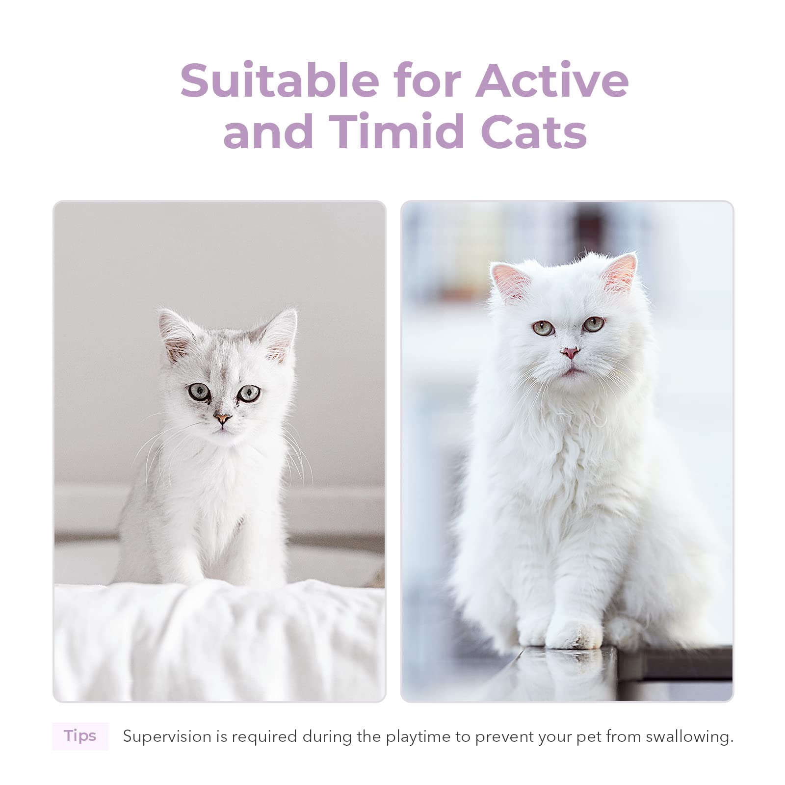 Cheerble Hoochii Smart Interactive Cat Toy, 3 Interactive Modes Automatic Moving Bouncing Rolling Ball For Indoor Cat Kitten Bir