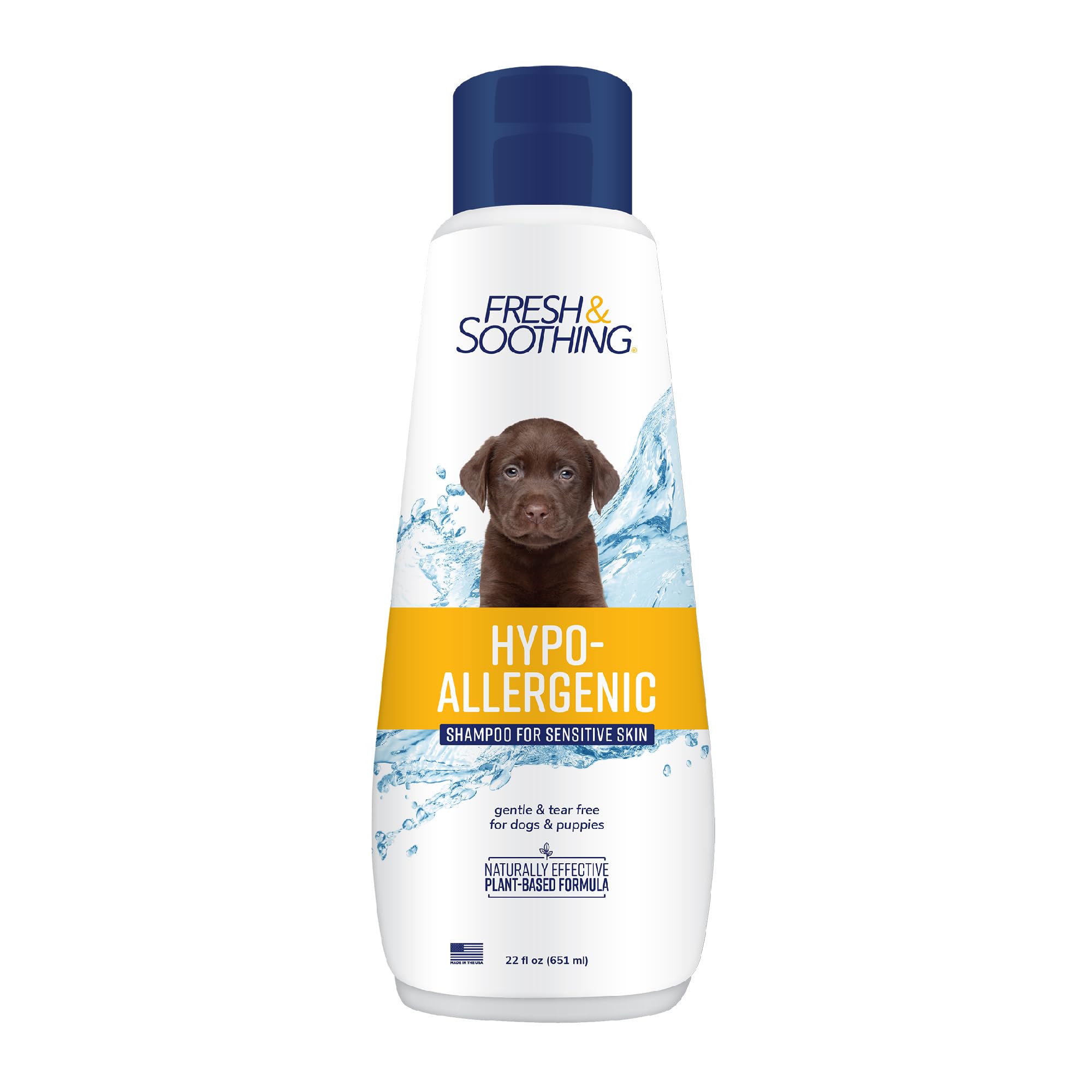 Naturel Promise Fresh & Soothing Sensitive Skin Shampoo, 22Oz - Tearless Hypoallergenic Dog Shampoo With Coconut, Oatmeal, Aloe For Gentle Soothing Clean - Soap, Dye, & Paraben Free - Made In Usa