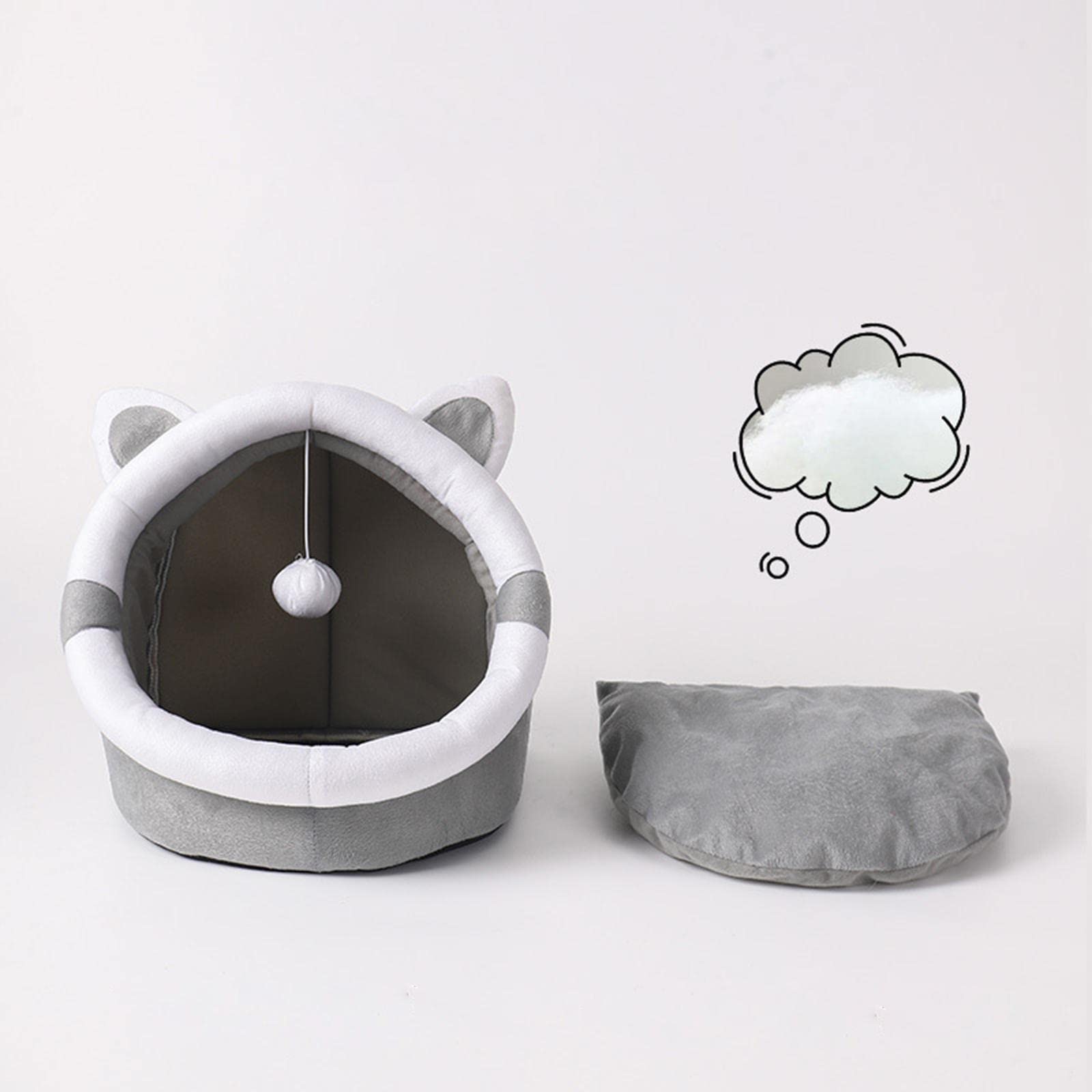 APIRILY cat Beds for Indoor Cats Cat House Kennel Pad Anti Slip Bottom S | Pet Supplies | Cat Supplies | Beds