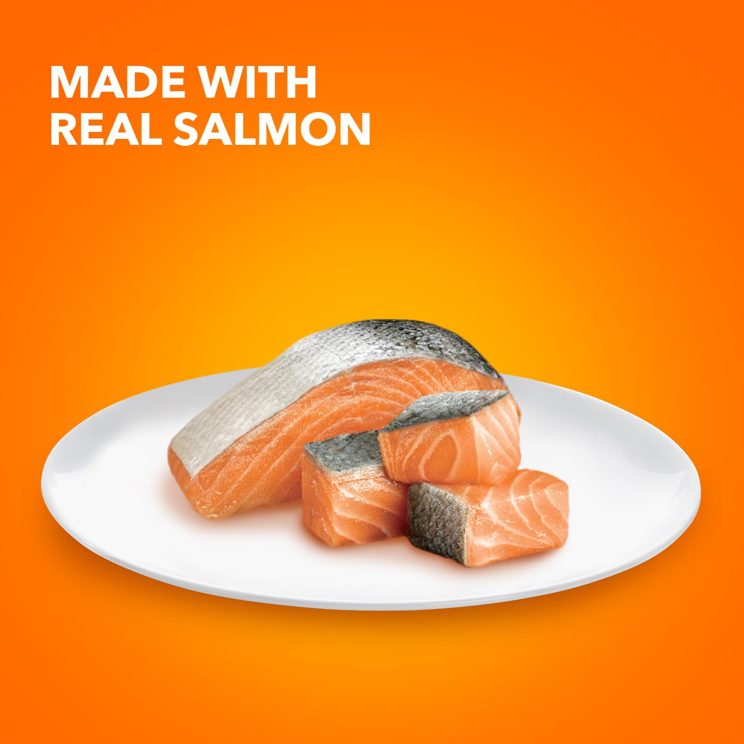 IAMS Perfect Portions Healthy Adult Grain Free Wet Cat Food Pat  , Salmon Recipe, 2.6 oz. Easy Peel Twin-Pack Trays (24 Count, 4