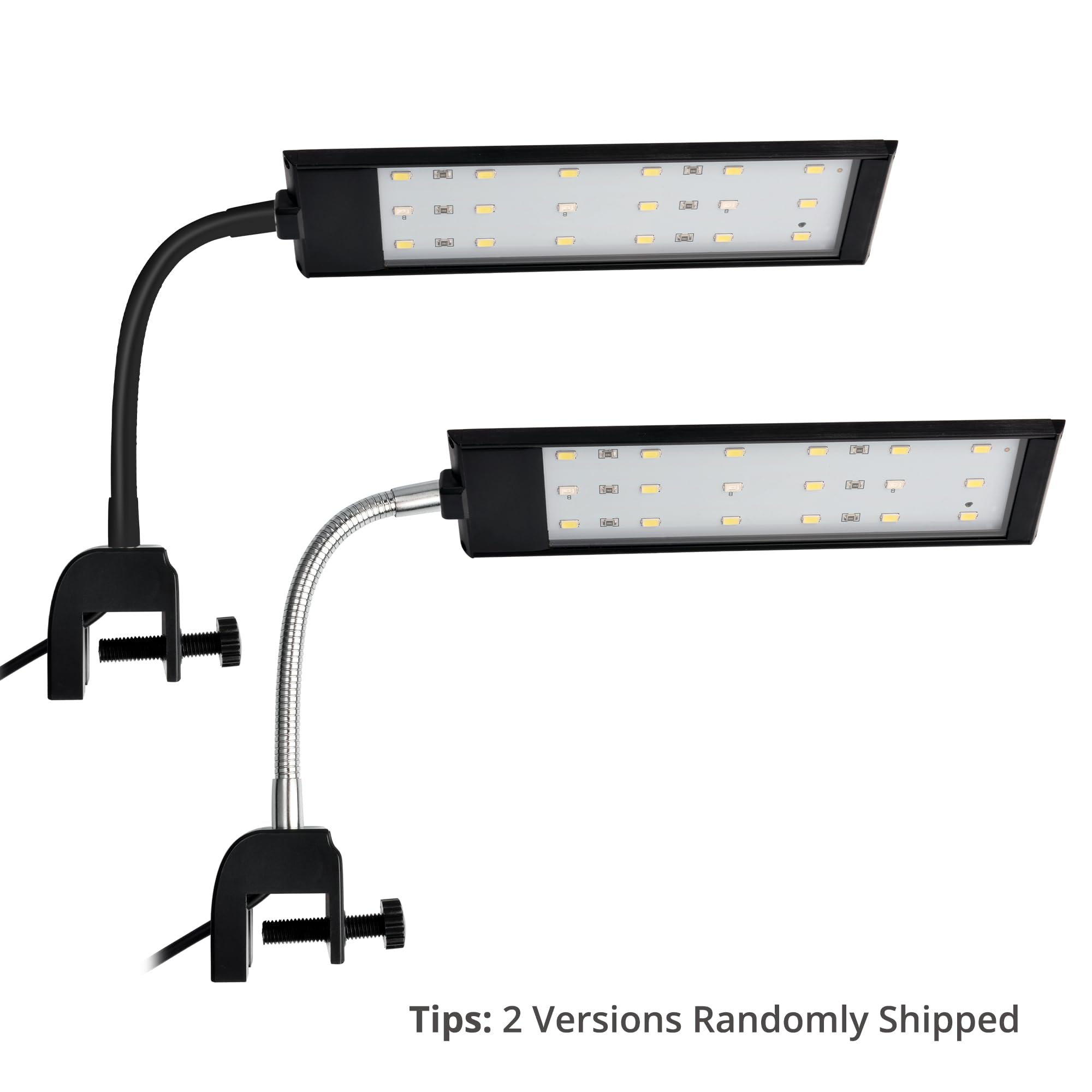 Nicrew Fish Tank Clip On Light, Clamp Aquarium Light With White And Blue Leds, 320Lm, 7 Watts