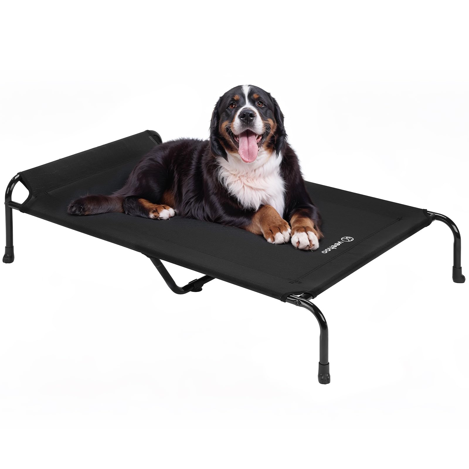 Veehoo Xxxl Original Elevated Dog Bed - Outdoor Raised Dog Cots Beds For Large Dogs, One-Sided Extra Large Raised Cooling Pet Be
