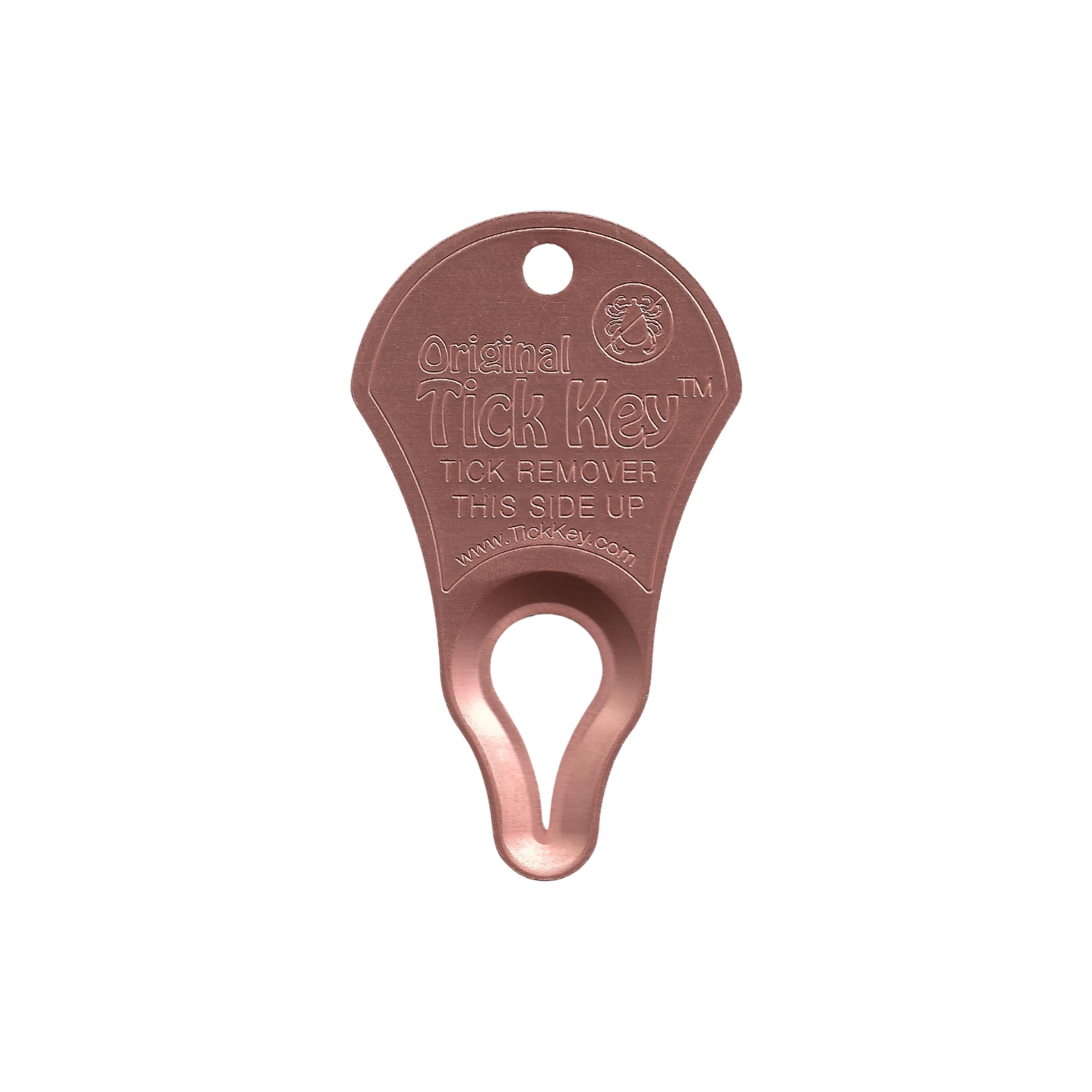The Original Tick Key - Tick Detaching Device - Portable, Safe and Highly Effective Tick Detaching Tool (Copper)